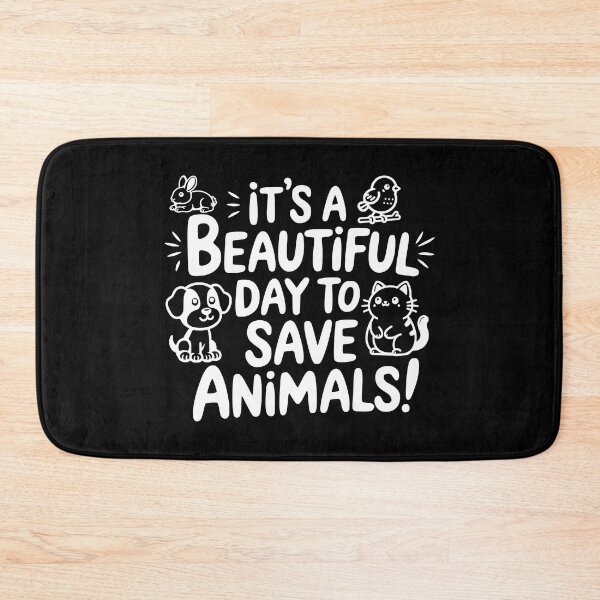 Item preview, It's A Beautiful Day To Save Animals! White And Black Veterinarian designed and sold by PMCreative.