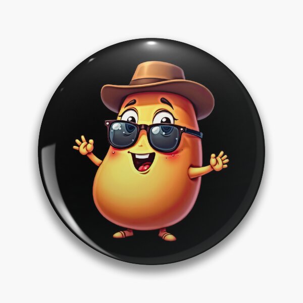 Item preview, Cute bean character with hat and sunglasses designed and sold by artwaves.