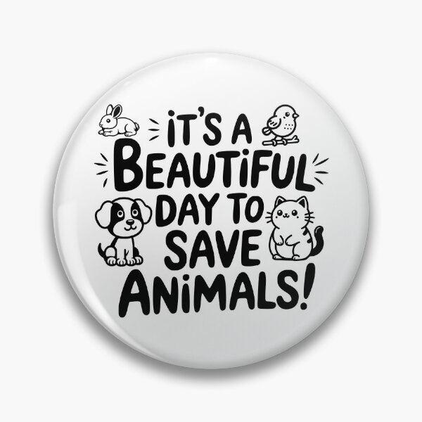 Item preview, It's A Beautiful Day To Save Animals! Black And White Veterinarian designed and sold by PMCreative.