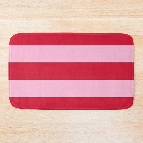 Item preview, Large RED and  COTTON CANDY PINK Horizontal STRIPES designed and sold by RachelMacht.