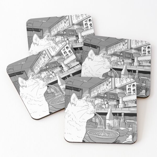 Item preview, Cat Eats Noodles Part Two designed and sold by funcontour.
