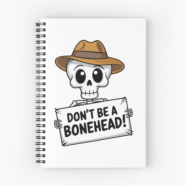 Item preview, Dont Be A BoneHead! Funny Skeleton Pun designed and sold by PMCreative.