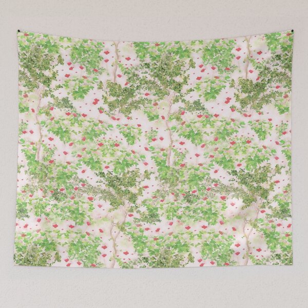 Item preview, Strawberries and Roses  designed and sold by pinebluedesign.