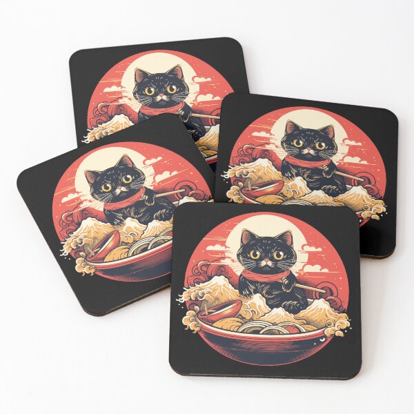 Item preview, Nice cat eating Ramen designed and sold by TeeTemptation.