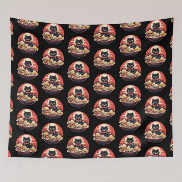 Item preview, Nice cat eating Ramen designed and sold by TeeTemptation.
