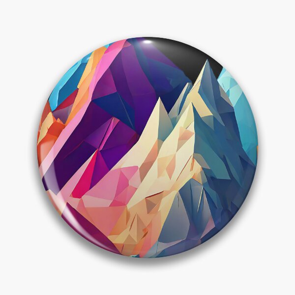 Item preview, Colorful low poly art with a blend of warm and cool tones for a balanced, eye-catching design designed and sold by Tchoice.