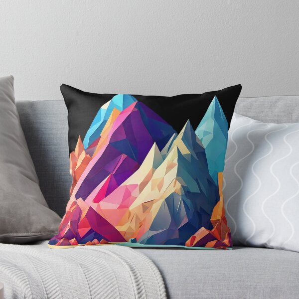 Item preview, Colorful low poly art with a blend of warm and cool tones for a balanced, eye-catching design designed and sold by Tchoice.