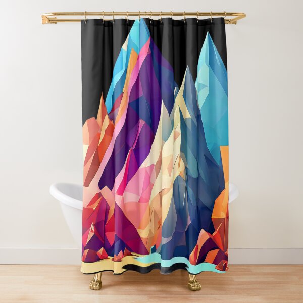 Item preview, Colorful low poly art with a blend of warm and cool tones for a balanced, eye-catching design designed and sold by Tchoice.