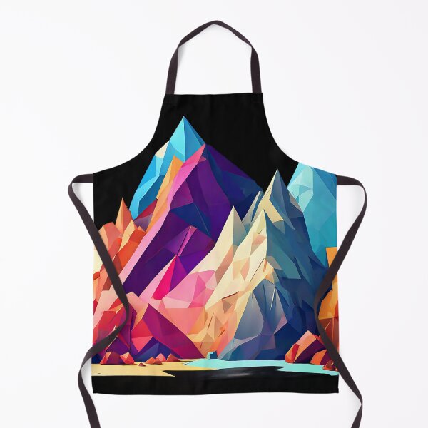 Item preview, Colorful low poly art with a blend of warm and cool tones for a balanced, eye-catching design designed and sold by Tchoice.