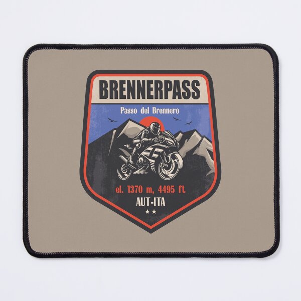 Item preview, Brenner Pass Austria–Italy Motorcycling Mountain Design designed and sold by CynthiaGraphics.