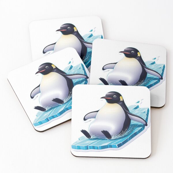 Item preview, Emperor Penguin Gliding Effortlessly on Antarctic Ice – A Playful Winter Adventure in the Wild designed and sold by KreaDesignOne.