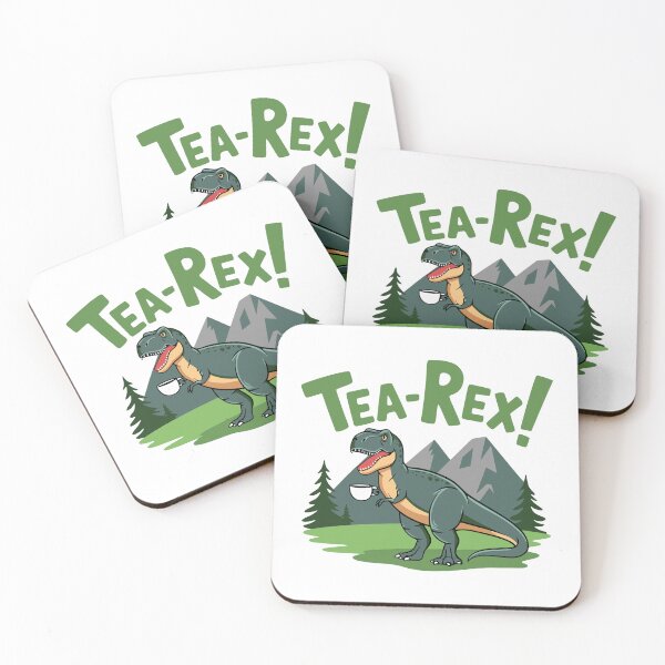 Item preview, Tea Rex! Kawaii Tea Loving Dinosaur Pun designed and sold by PMCreative.