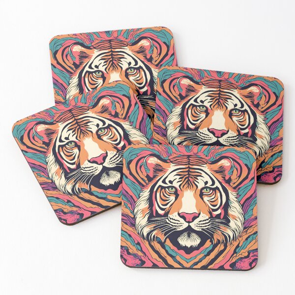 Item preview, Retro Tiger Head design designed and sold by NicMacTees.
