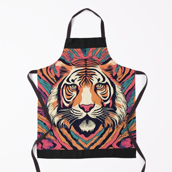 Item preview, Retro Tiger Head design designed and sold by NicMacTees.