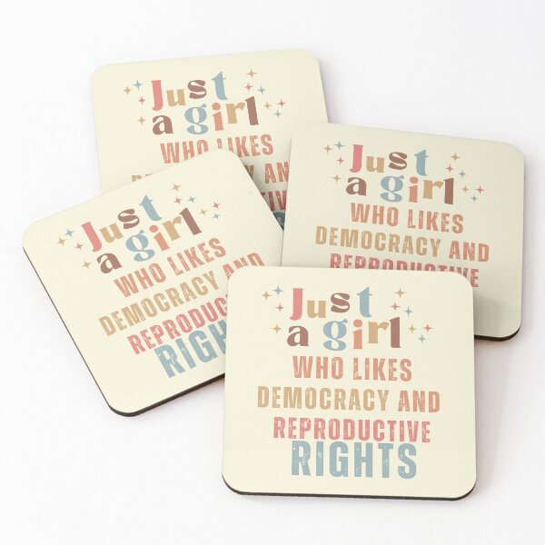 Item preview, Just a Girl Who Loves Democracy designed and sold by GL Miller Designs.