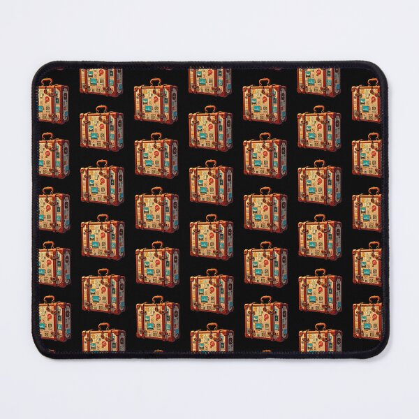 Item preview, Vintage suitcase with travel stickers designed and sold by artwaves.