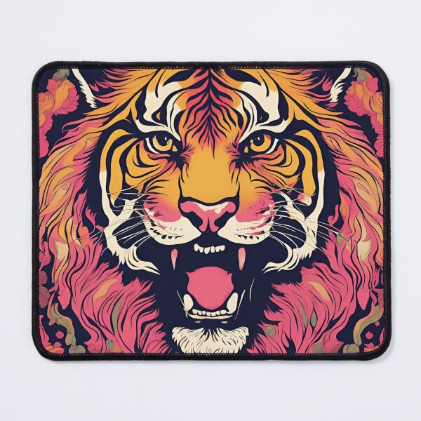 Item preview, Retro fierce Tiger design designed and sold by NicMacTees.