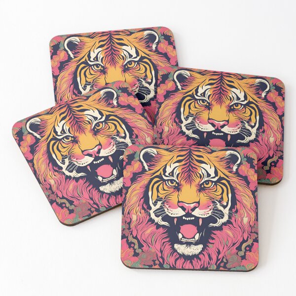 Item preview, Retro fierce Tiger design designed and sold by NicMacTees.