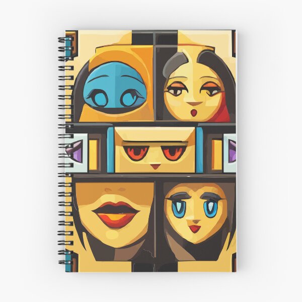 Item preview, cubist emoji designed and sold by Andre Faubert.