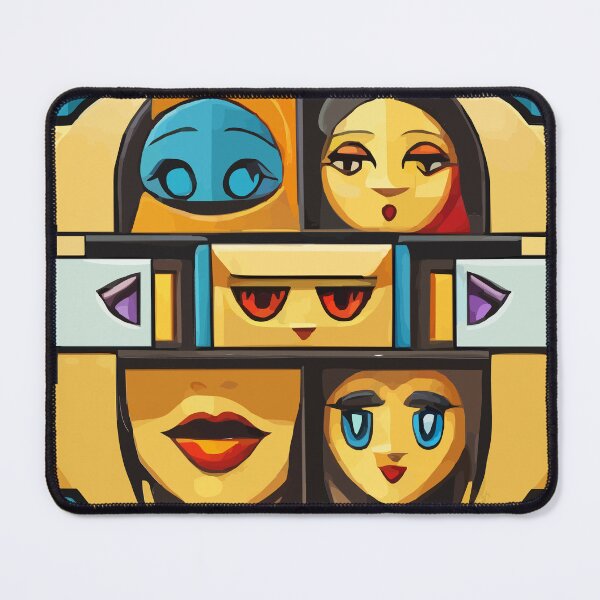 Item preview, cubist emoji designed and sold by Andre Faubert.
