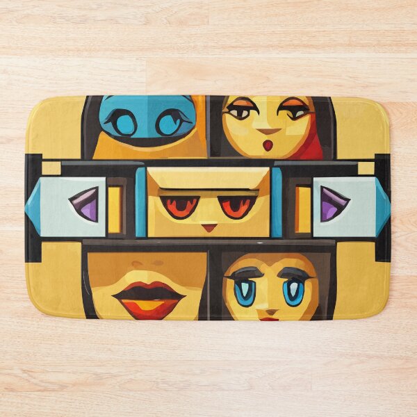 Item preview, cubist emoji designed and sold by Andre Faubert.