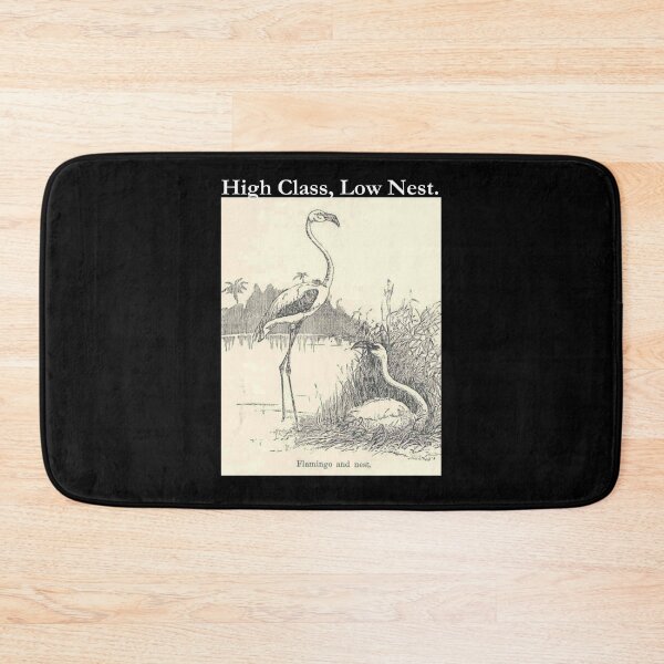 Item preview, High Class, Low Nest. Flamingo Classic Black Tee  designed and sold by GeekySexyCool.