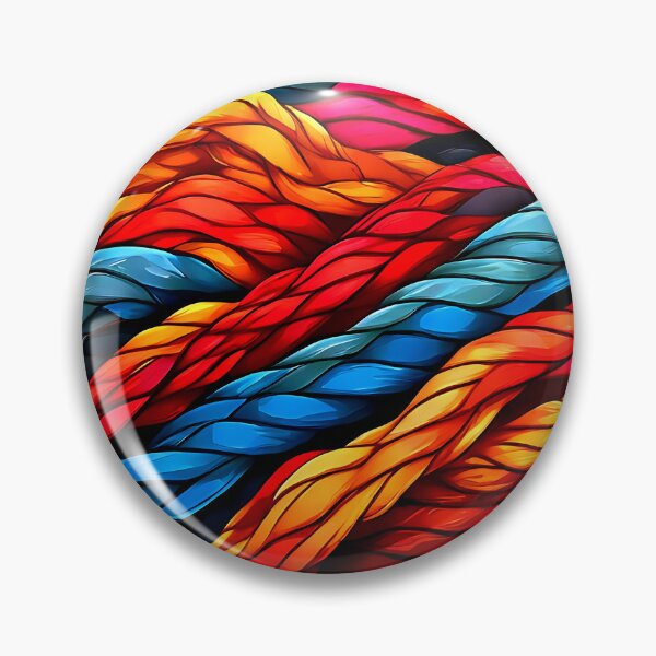 Item preview, Colorful rope design with intertwined strands for a bold, textured pattern designed and sold by Tchoice.