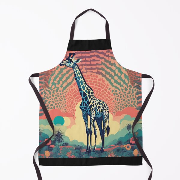 Item preview, Retro trippy Giraffe designed and sold by NicMacTees.