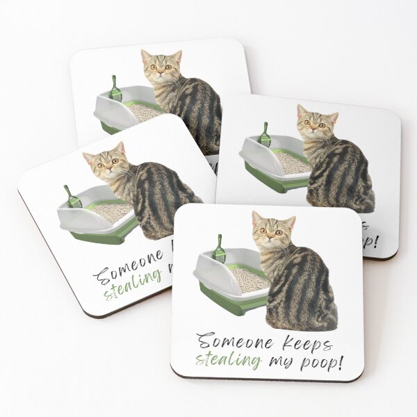 Item preview, Someone Keeps Stealing My Poop Cat Lover designed and sold by GroovyGal.