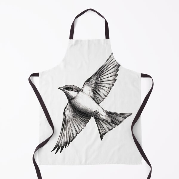 Item preview, Black and White Bird Pencil Drawing designed and sold by Pencil-Art.