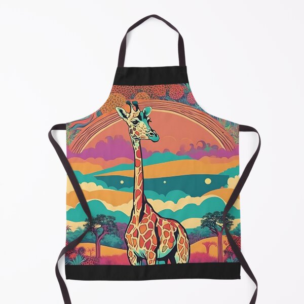 Item preview, Retro trippy Giraffe designed and sold by NicMacTees.