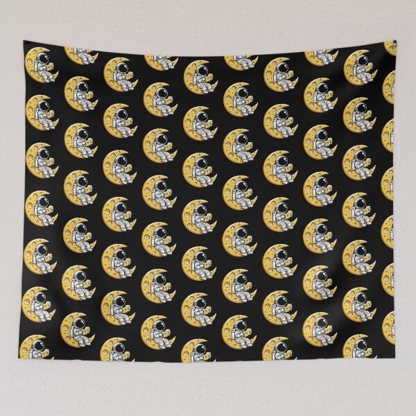 Item preview, Cute Astronaut Eating Cheese Moon designed and sold by TKsTees.