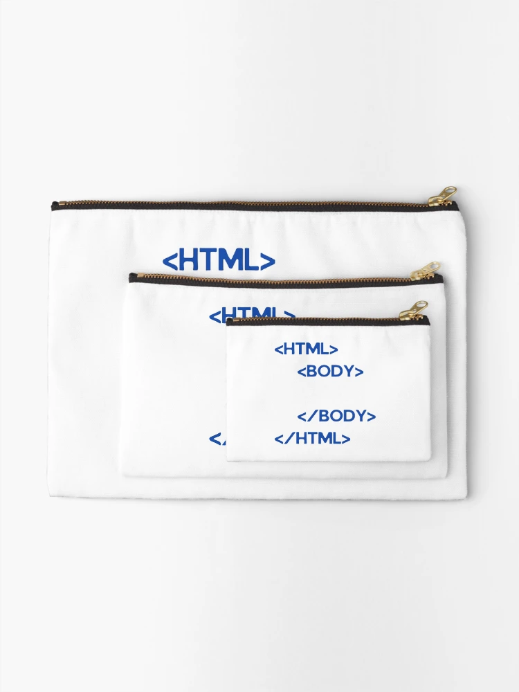 Thumbnail 2 of 4, Zipper Pouch, HTML Web Programming designed and sold by Missltms.