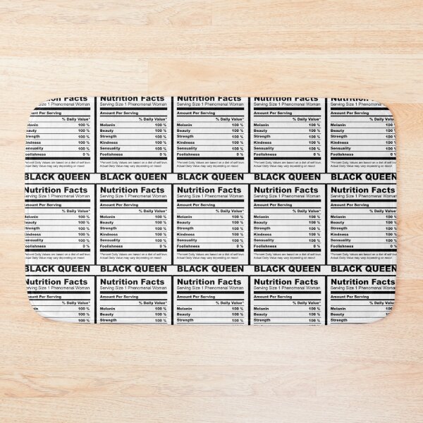 Item preview, BLACK QUEEN: NUTRITION FACTS designed and sold by SOLSKETCHES.