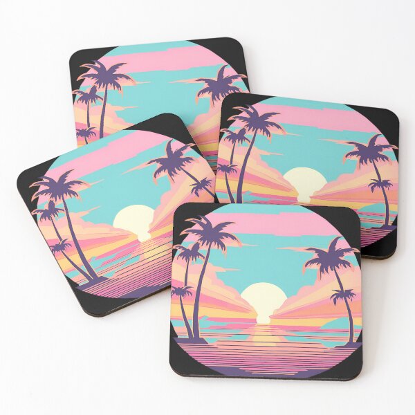 Item preview, Retro Beach Sunrise designed and sold by NicMacTees.