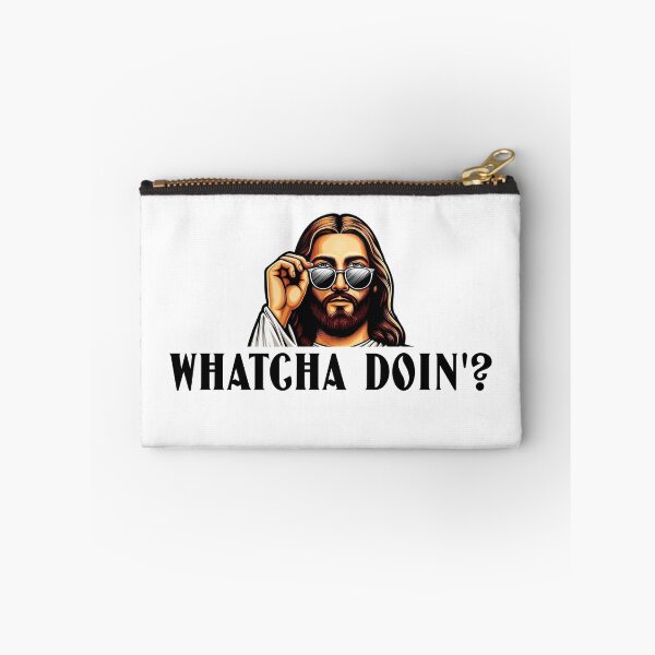 Item preview, Whatcha Doin'? Jesus Watching Sunglasses T-Shirt Design designed and sold by KokkoCanada.
