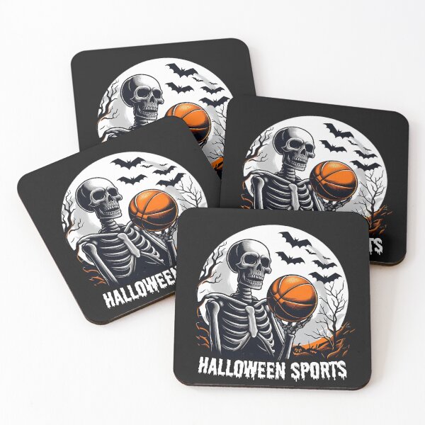 Item preview, "You Wanna Play" design basketball for Halloween sports, skeleton with basketball,basketball playe designed and sold by CrasyART.
