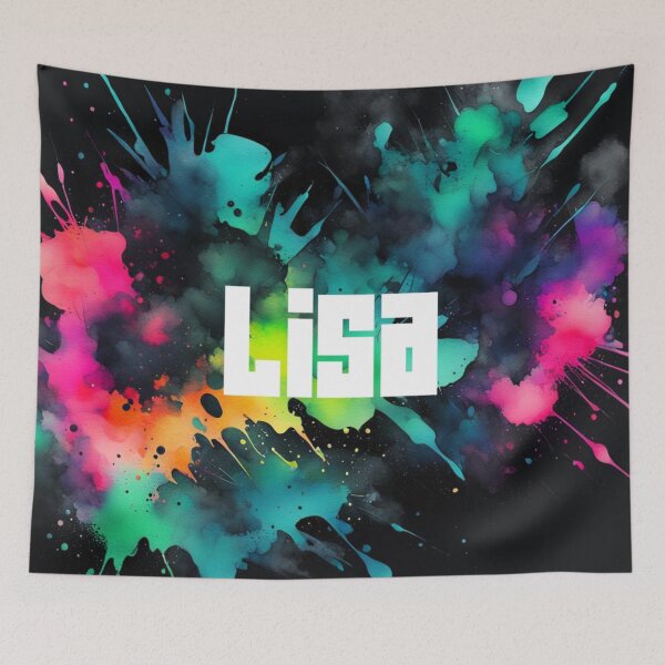 Item preview, Custom Neon Name Lisa designed and sold by Gabriela McDaniel.