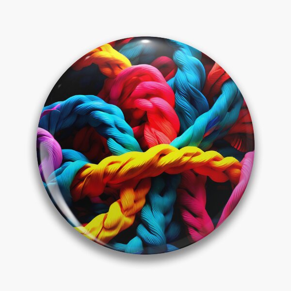 Item preview, Colorful rope design with overlapping loops in bright hues for a playful designed and sold by Tchoice.