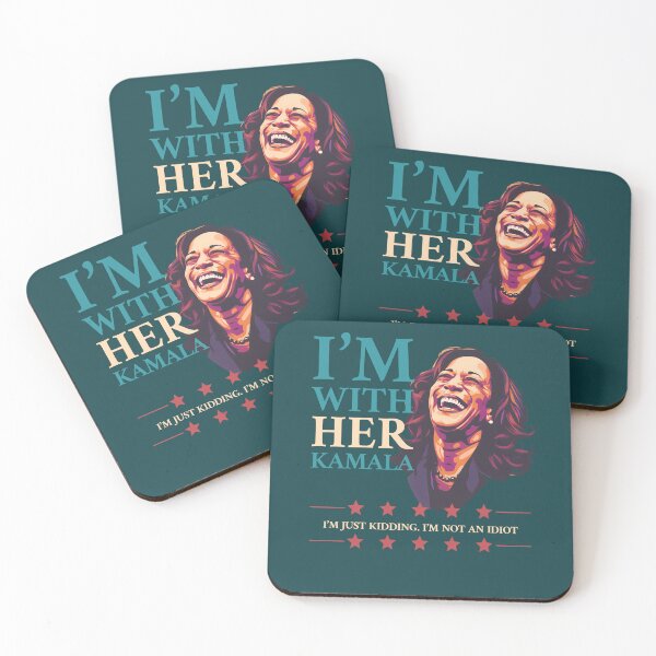 Item preview, I'm with Kamala, Just Kidding I'm NOT an Idiot designed and sold by trendyzcom.