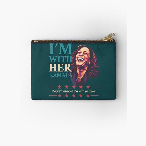 Item preview, I'm with Kamala, Just Kidding I'm NOT an Idiot designed and sold by trendyzcom.