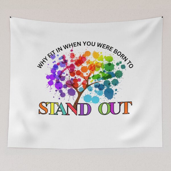 Item preview, Colorful Born To Stand Out Inspirational Design designed and sold by TOA Timeless Original Apparel.