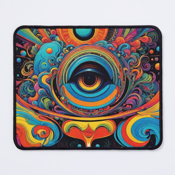 Item preview, Vibrant 60s Psychedelic Abstract Art designed and sold by HLPsychDesigns.