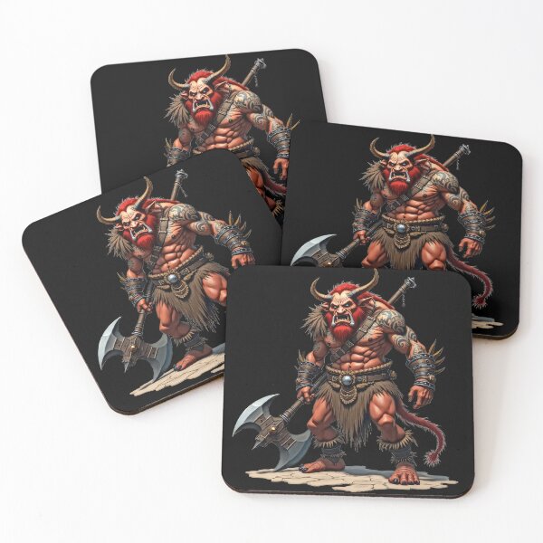 Item preview, Fierce Gnoll Warrior Holding Massive Axe designed and sold by artwaves.