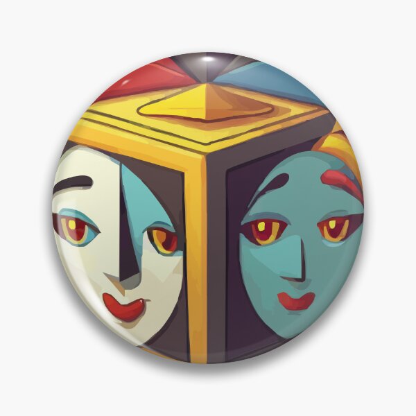 Item preview, cubist emoji designed and sold by Andre Faubert.