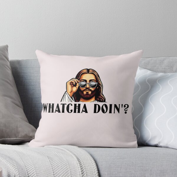Item preview, Whatcha Doin'? Jesus Watching Sunglasses T-Shirt Design designed and sold by KokkoCanada.