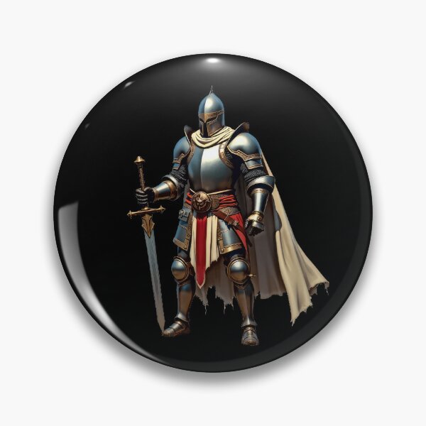 Item preview, Knight in Shining Armor Holding Sword designed and sold by artwaves.