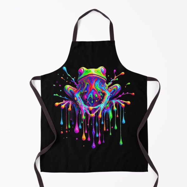Item preview, Neon Splatter Frog – Psychedelic Drip Art designed and sold by SHHCreations.