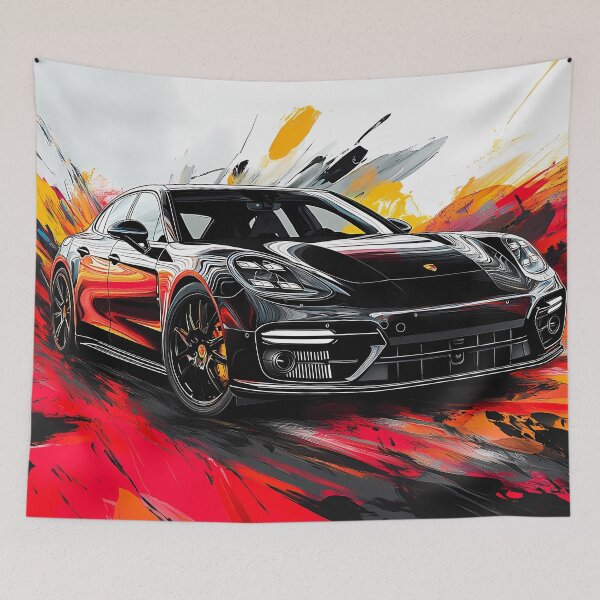 Item preview, Black Porsche Panamera GTS II  -  Pop Art designed and sold by AutoPopStudio.