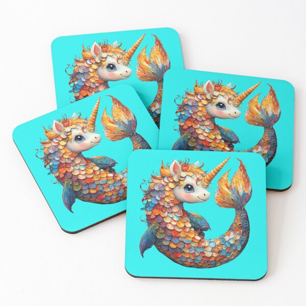 Item preview, Dreamy Mermaid Unicorn - Oil Painting Fantasy designed and sold by Matt's Artificial Nature.